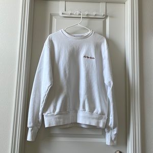 Unisex Champion sweatshirt in white